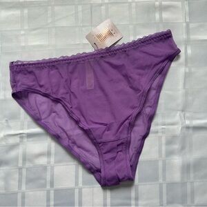 Fenty x Savage Mesh Crotchless High Leg Bikini Panties